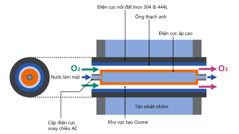 Buồng tạo Ozone & nguyên lý tạo Ozone